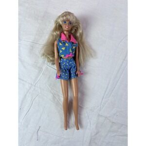 Vtg Blond Barbie 80s With Great Weekend Fashion Outfit